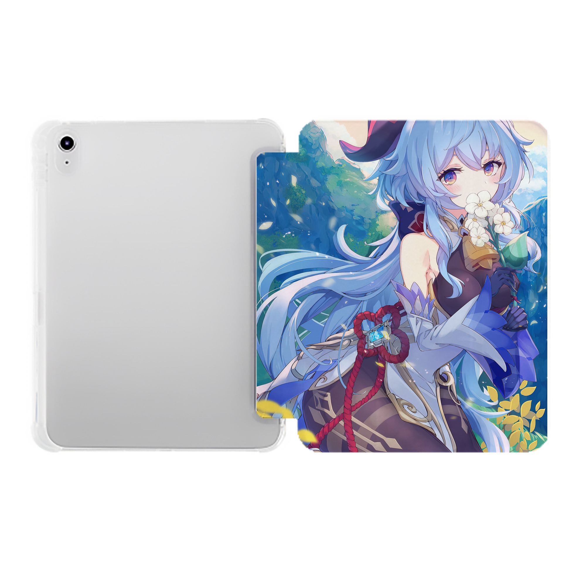 げんし神 genshin IPad ケース ペン収納付き 三つ折りスタンド PUレザー×シリコン 対応機種9.5/10.5/10.9インチ